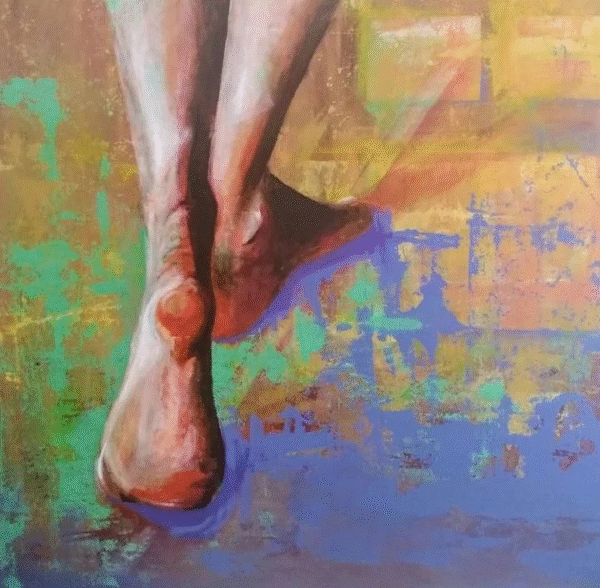 Caminante, acrilico, 150X120cm Caminante